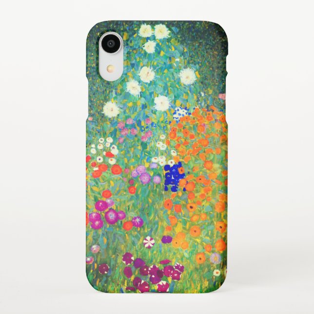 Coque iPhone Jardin aux fleurs Gustav Klimt (Dos)