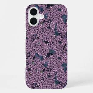 Coque iPhone 16 Plus jardin de lilas violet