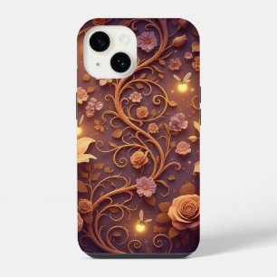 Coque Pour iPhone 14 Jardin Enchanté crépusculaire