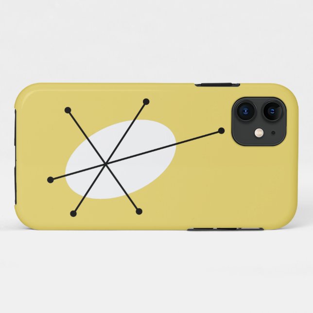 Coque iphone jaune éblouissant (Dos (Horizontal))