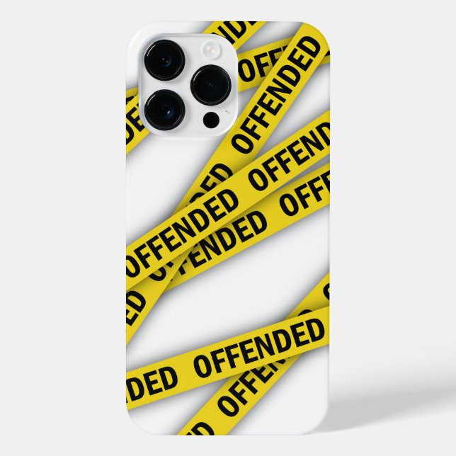 Coque iPhone Je suis offensé que la police ne croise pas (Verso)