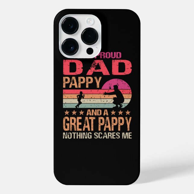 Coque iPhone Je suis un papa fier Grand Pappy Rien ne me fait p (Verso)