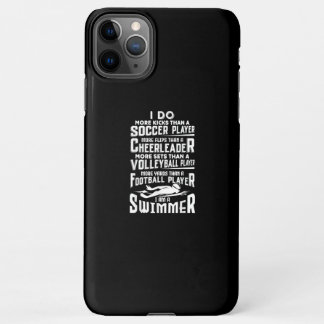Coque iPhone 11Pro Max Je Suis Un Swimmer Amusant Piscine Piscine Louveur