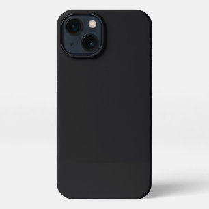 Etui iPhone 13 Jet noir couleur solide