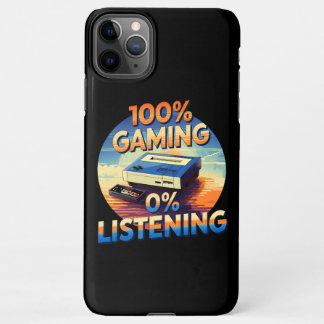 Coque iPhone 11Pro Max Jeu 0% Écouter Amusant Jeu de style rétro