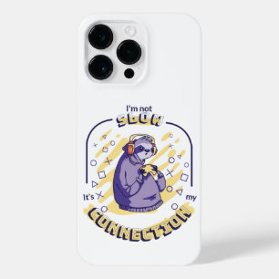 COQUE POUR POUR iPhone 14 PRO MAX JEU SLOTH JE NE SUIS PAS LENT C'EST MA CONNEXION