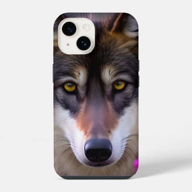 Coque iPhone Jeune loup (Verso)