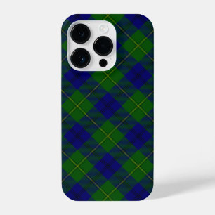 Coque Pour iPhone 14 Plus Johnstone tartan bleu vert plaid