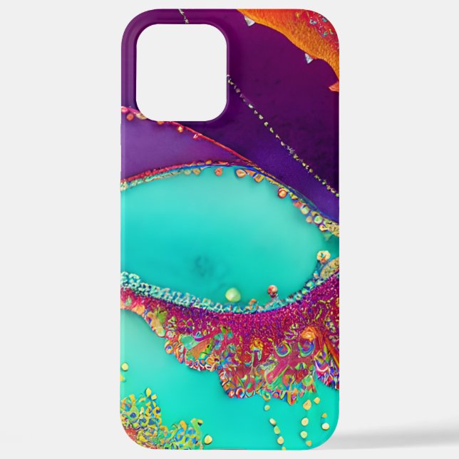 Coque iPhone Joli Art De La Plage Abstrait (Verso)