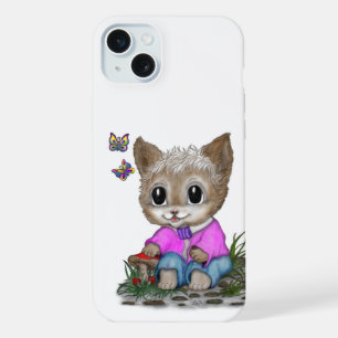 Joli chaton et papillon