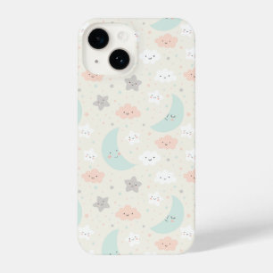Coque Pour iPhone 14 Joli Motif Pastel Sky souriant