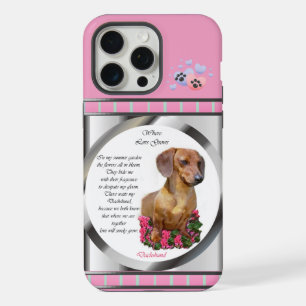 Jolie Art moderne rose Dachshund Chien