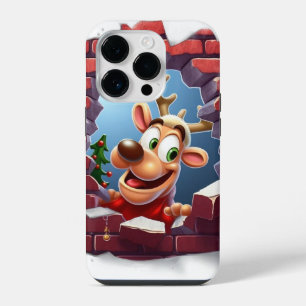 Coque Pour iPhone 14 Plus Jolly Reindeer 3D