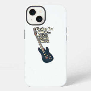 Etui iPhone 13 Jouer de la guitare fait pousser la barbe. citatio