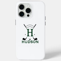 Joueur de golf Nom initial Monogramme personnalisé