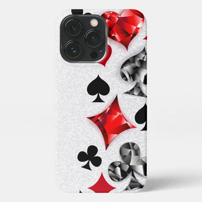 Coque iPhone Joueur de poker Joueur de cartes de jouer costumes (Verso)