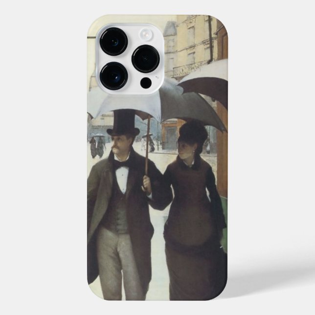 Coque iPhone Jour de la pluie dans Paris Street (Verso)