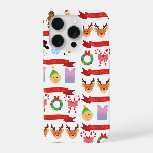 Coque iPhone Joyeux Noël (Verso)