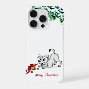 Joyeux Noël ! Chiot avec Bell et Ball