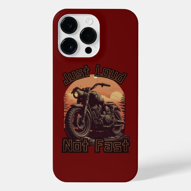 Coque iPhone Juste fort, pas une moto rapide, hélico (Verso)