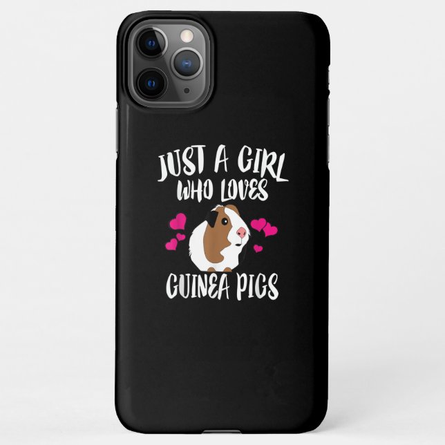 Coque iPhone Juste une fille qui aime la Guinée Cochon Guinée G (Dos)