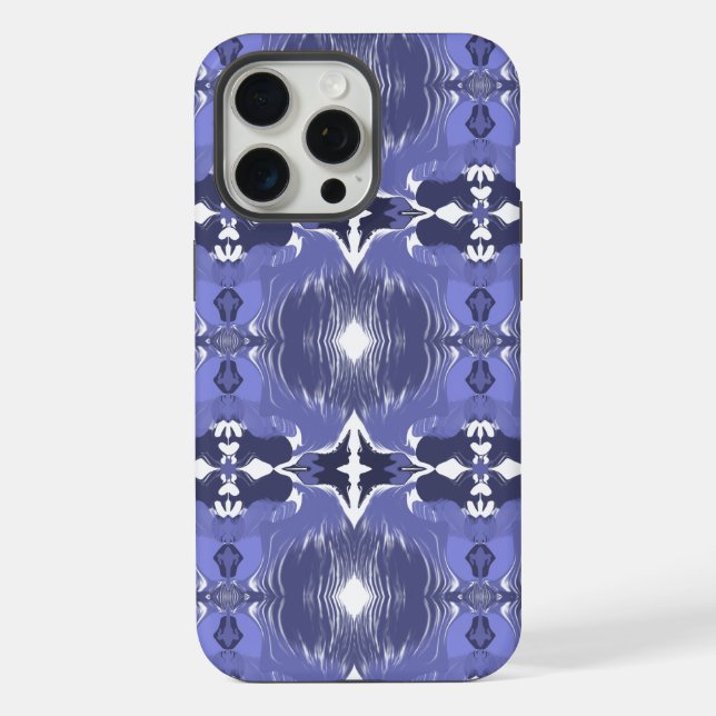 Coque iPhone Kaleidoscope Indigo de Minuit (Verso)