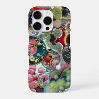 Coque iPhone 16 Pro Kaleidoscope microbien : Une colonie en couleur