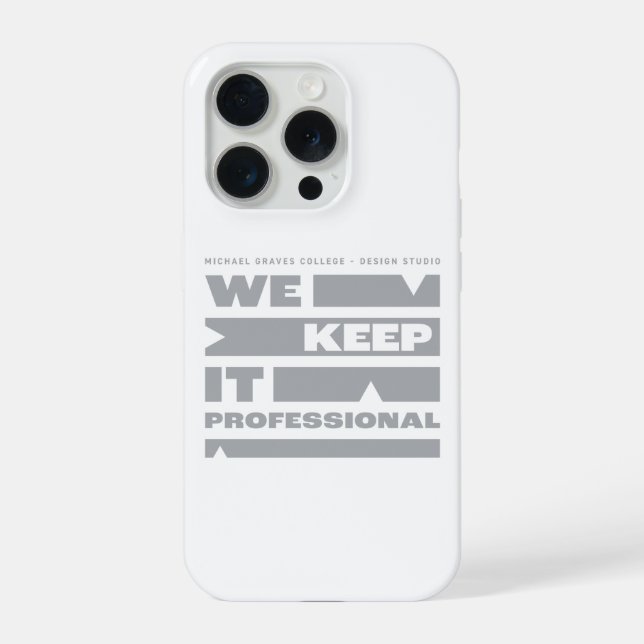 Coque iPhone Kean MGC Nous Le Gardions Professionnel (Verso)