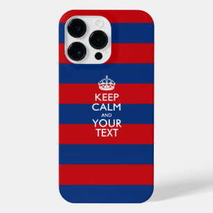 Coque Pour Pour iPhone 14 Pro Max KEEP CALM personnalisé et votre texte sur les band