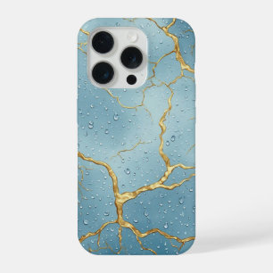 💙 Kintsugi Or Fissures ✨ Gouttelettes d'Eau Bleue