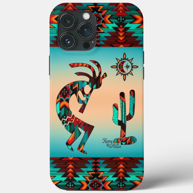 Coque iphone Kokopelli Sud-Ouest (Verso)