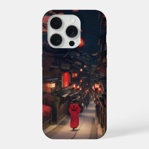 Kyoto Night Lantern Walk iPhone Case