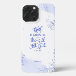 Etui iPhone 13 Pro Max La Bible Verse Dieu Est En Elle