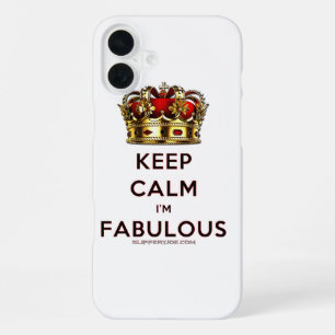Coque iPhone 16 Plus La couronne dorée rouge de SlipperyJoe's reste cal