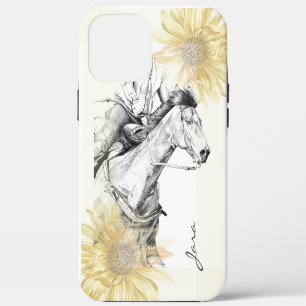 Coque iPhone 12 Pro Max La Course de Barils (tournesols)