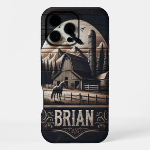 Coque iPhone 16 Pro Max La ferme de montagne de Brian