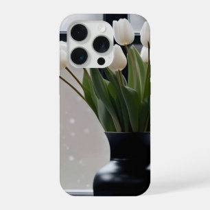 "La grâce de l'hiver : Tulipes blanches dans un va