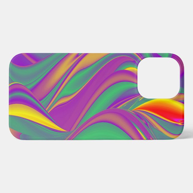 Coque iPhone La magie des couleurs Abstrait Rainbowart 3D (Verso Horizontal)