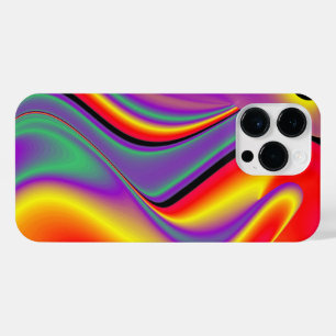 Coque Pour Pour iPhone 14 Pro Max La magie des couleurs Abstrait Rainbowart 3D