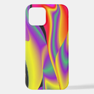 Coque iPhone 12 La magie des couleurs Abstrait Rainbowart 3D