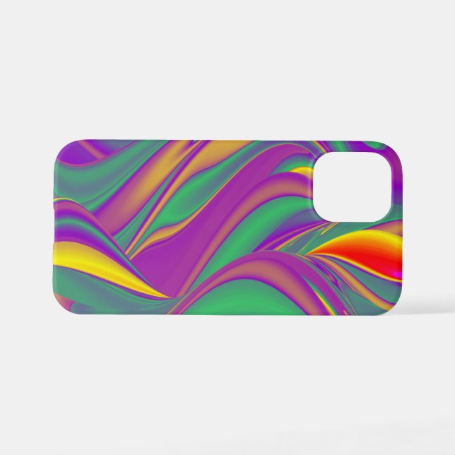 Coque iPhone La magie des couleurs Abstrait Rainbowart 3D (Verso Horizontal)