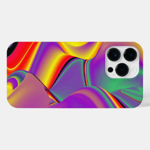 Coque Pour Pour iPhone 14 Pro Max La magie des couleurs Abstrait Rainbowart 3D