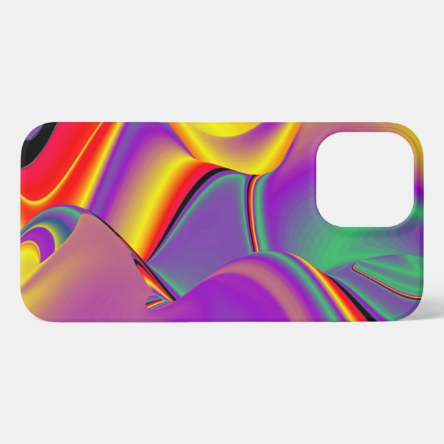 Coque iPhone La magie des couleurs Abstrait Rainbowart 3D (Verso Horizontal)