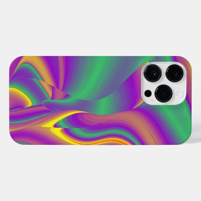 Coque iPhone La magie des couleurs Abstrait Rainbowart 3D (Verso Horizontal)