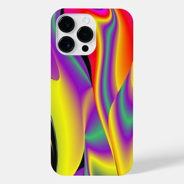 Coque iPhone La magie des couleurs Abstrait Rainbowart 3D (Verso)