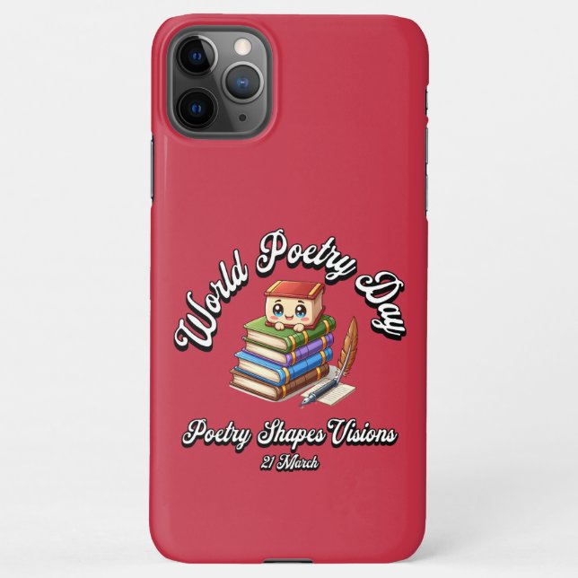 Coque iPhone La Poésie Forme Les Visions. Journée mondiale de l (Dos)