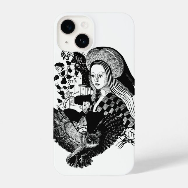 Coque iPhone Lady and Night Owl (Verso)