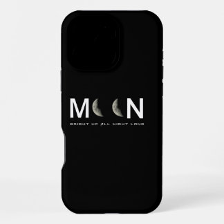 Coque iPhone 16 Pro Max L'affaire de la lune de la nuit noire
