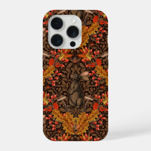 Lapin d'automne sur fond brun