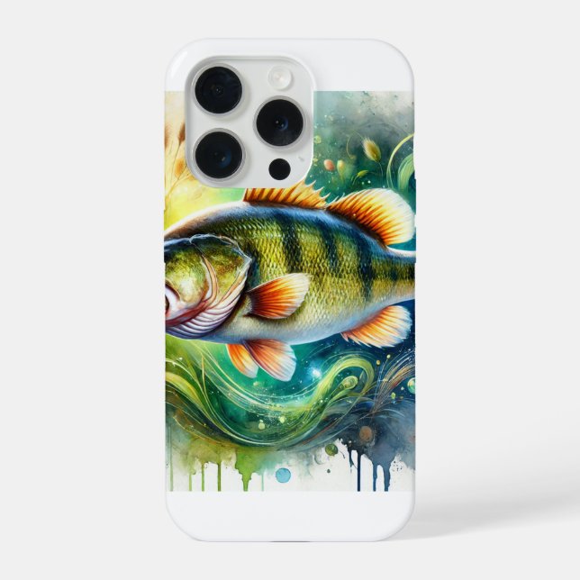 Coque iPhone Largemouth Bass Serenity 310824AREF151 - Watercolo (Verso)